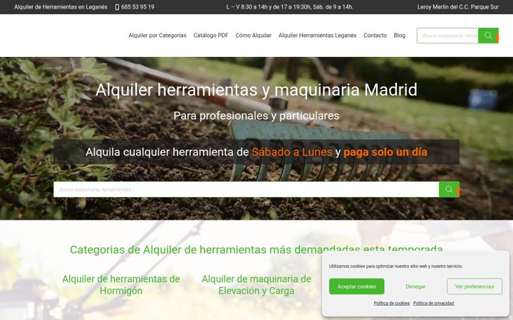 Screenshot di alquileresmajo.com