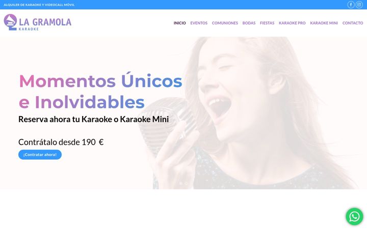 Ekrano kopija alquilerkaraokemurcia.es