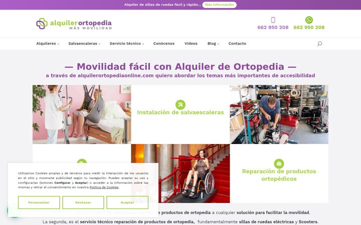 Screenshot of alquilerortopediaonline.com