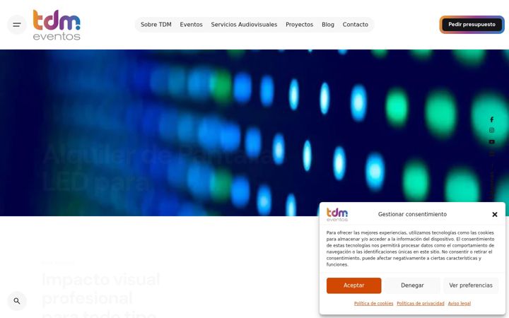 Screenshot of alquilerpantallasledeventos.com