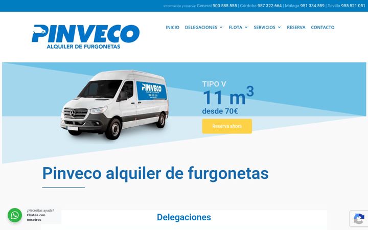Ekrano kopija alquilerpinveco.com