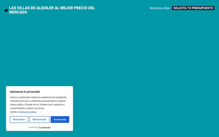 Ekrano kopija alquilersillaseventos.es