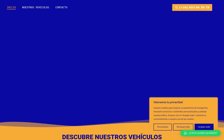 Ekrānuzņēmums no alquilervehiculoindustrial.com