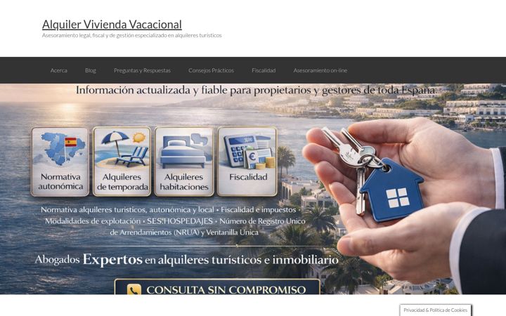 Screenshot of alquilerviviendavacacional.com