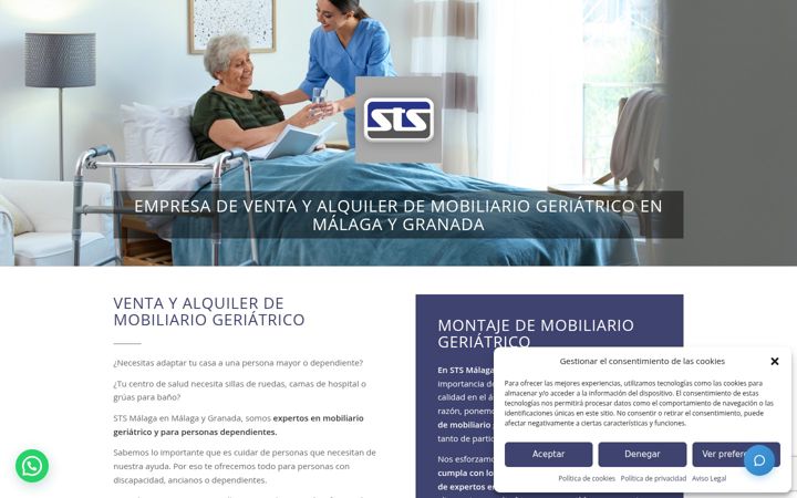 Screenshot of alquileryventacamaenfermomalaga.com