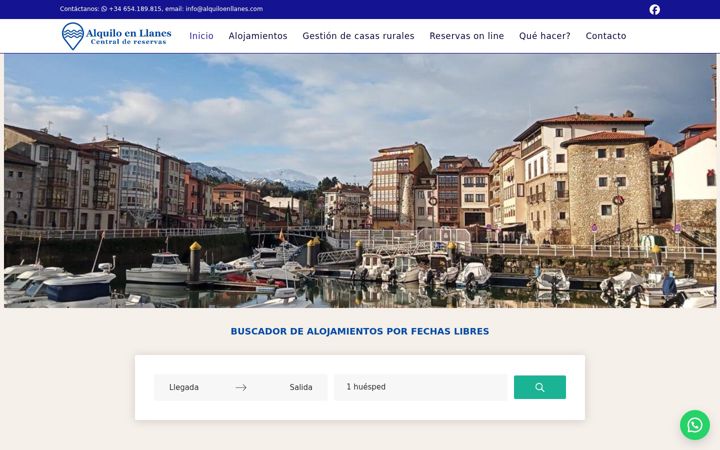 Screenshot di alquiloenllanes.com