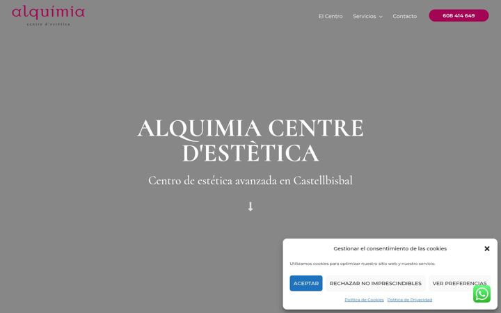 Screenshot of alquimiacentredeestetica.cat