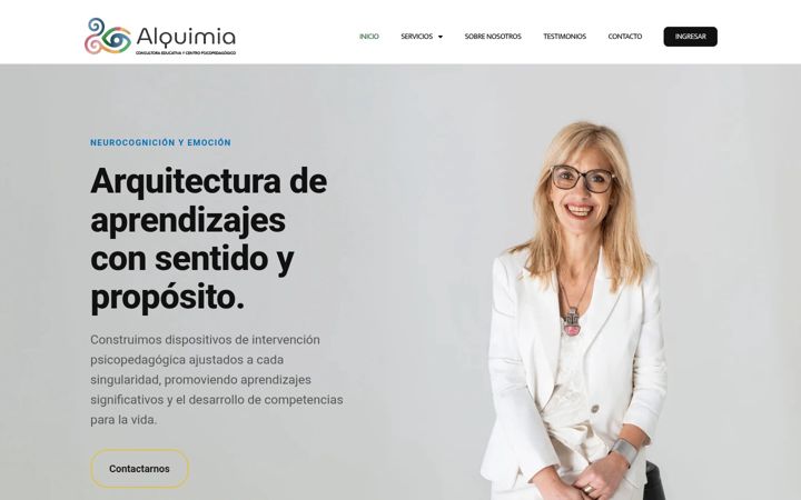 Screenshot of alquimiaeducativa.com