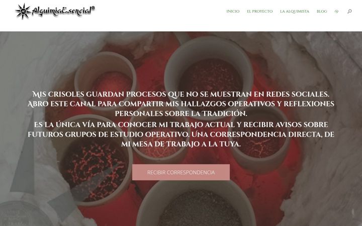 Screenshot di alquimiaesencial.com