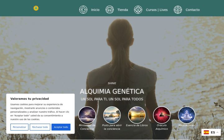 Screenshot di alquimiagenetica.com