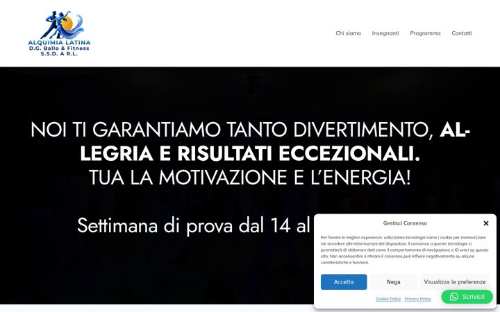 Screenshot of alquimialatina.it