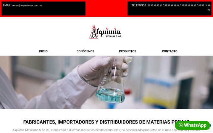 Screenshot di alquimiamex.com.mx