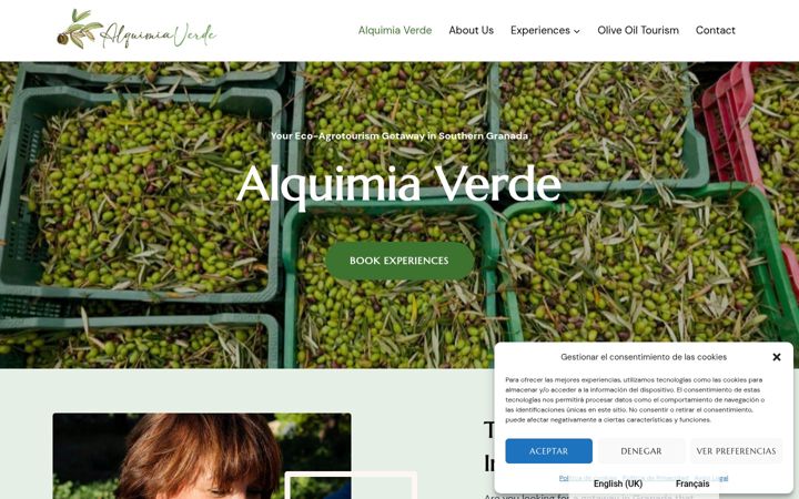 Screenshot of alquimiaverde.es
