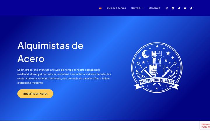 Screenshot of alquimistasdeacero.cat