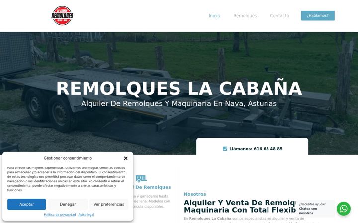 Screenshot di alquiremolquesbgn.com