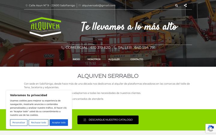 Screenshot di alquivenserrablo.com