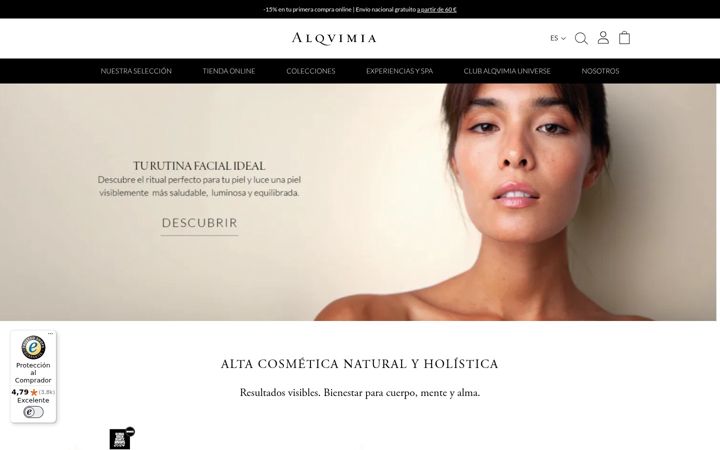 Screenshot di alqvimia.com