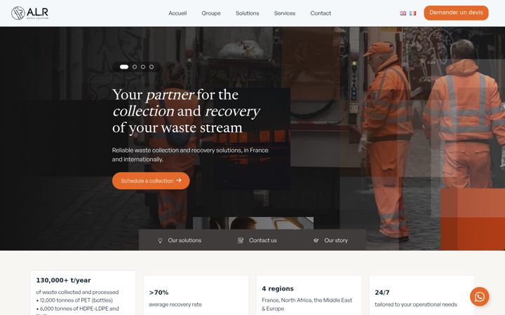 Screenshot of alr-worldsolutions.com