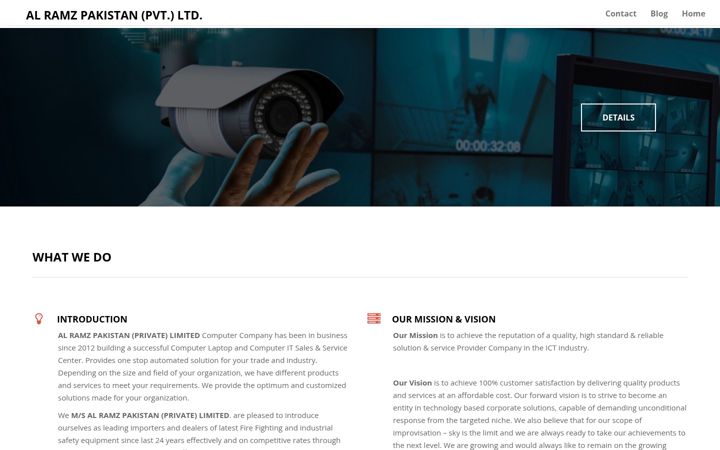 Screenshot of alramzpakistan.com