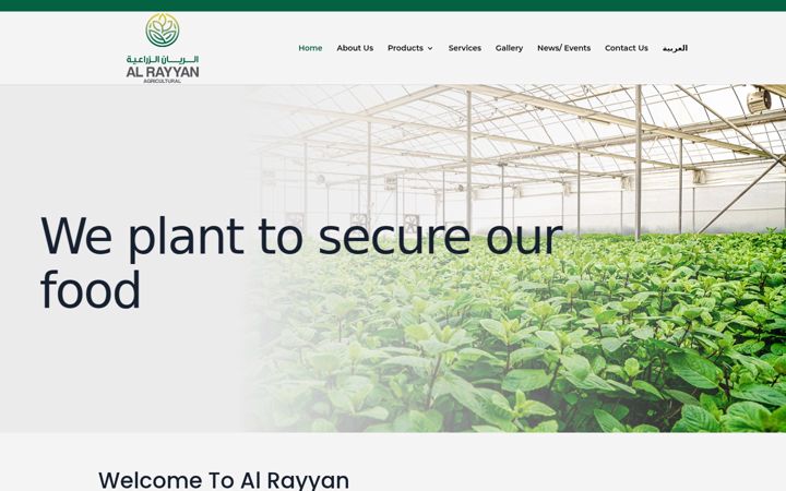 Screenshot of alrayyanagri.com
