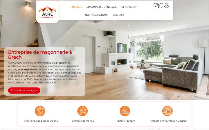 Screenshot of alreconstructions.fr