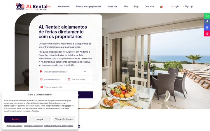 Ekrānuzņēmums no alrental.pt