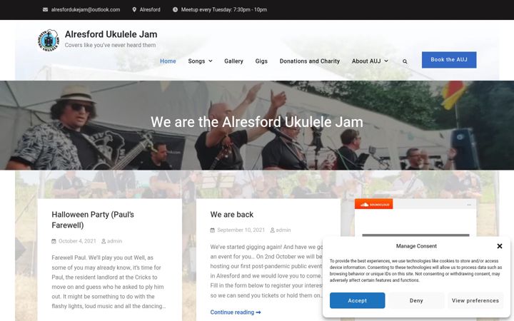 Screenshot of alresfordukejam.co.uk