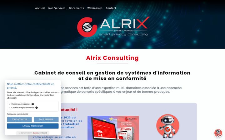 Screenshot of alrix.fr