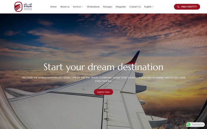 Screenshot of alriyadhtravel.com