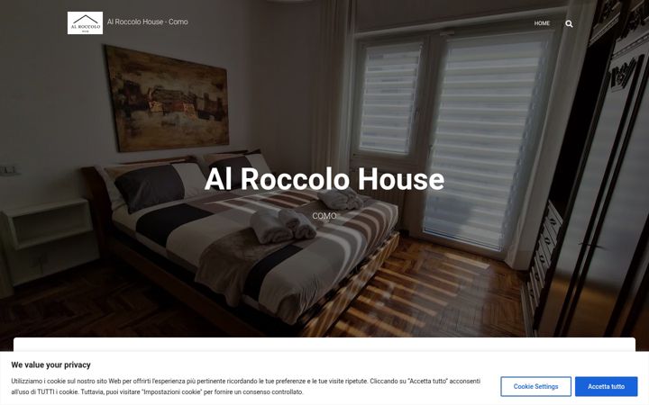 Screenshot von alroccolohouse.it