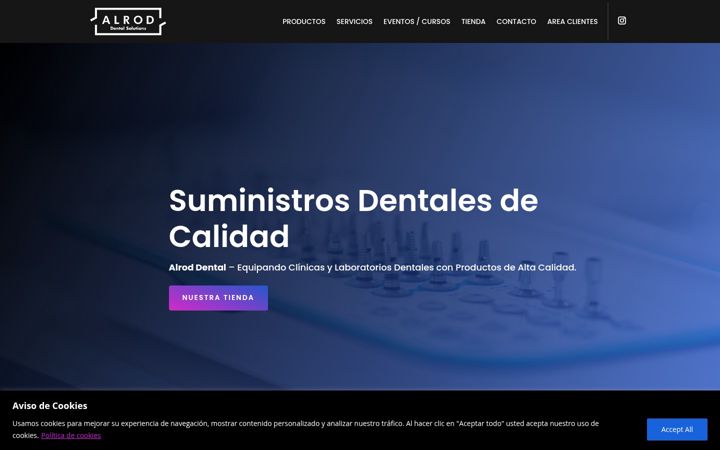 Screenshot of alroddental.com
