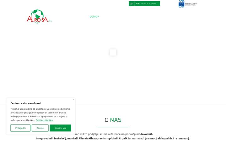 Captură de ecran a alrosa-eko.si