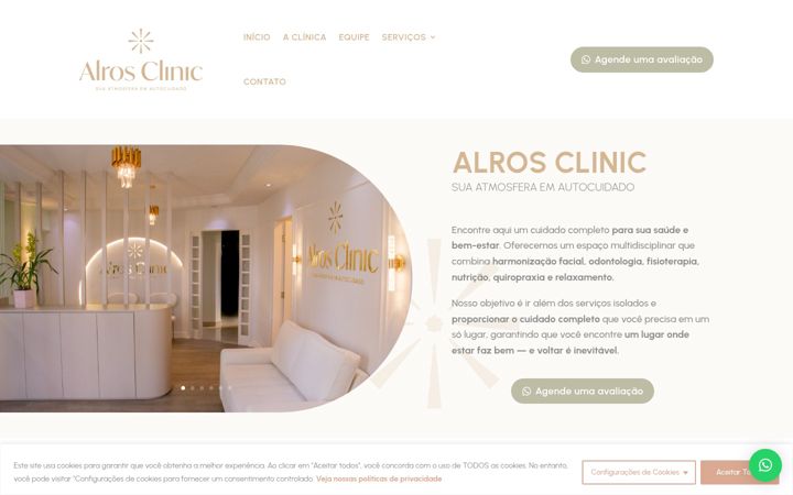 Captură de ecran a alrosclinic.com