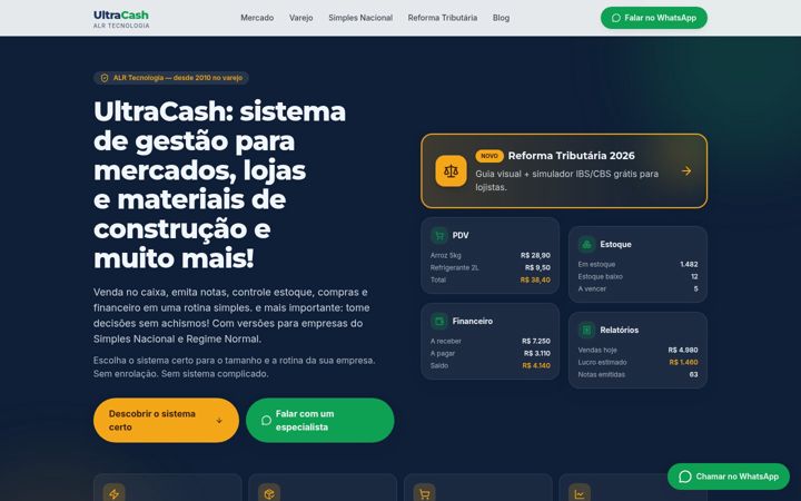 Screenshot of alrtec.com.br