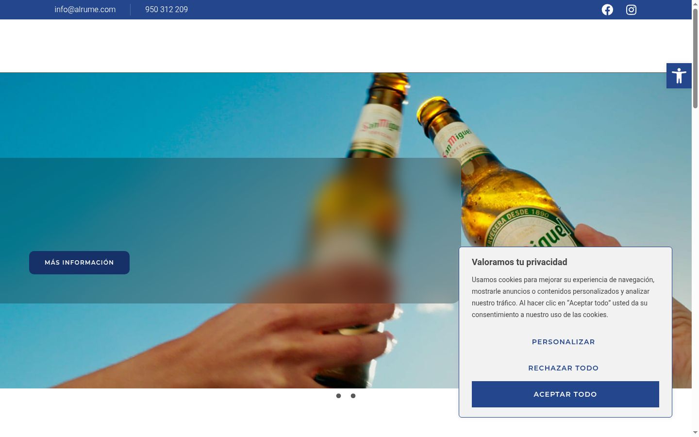 Zrzut ekranu banera zgody wyświetlanego przed jakąkolwiek interakcją