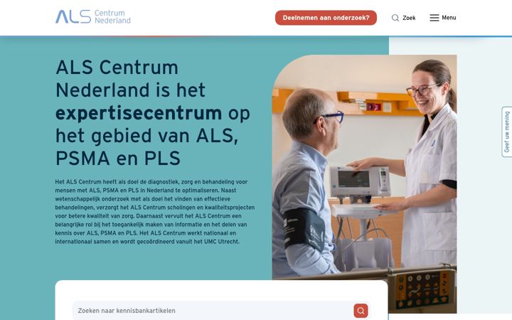 Screenshot of als-centrum.nl