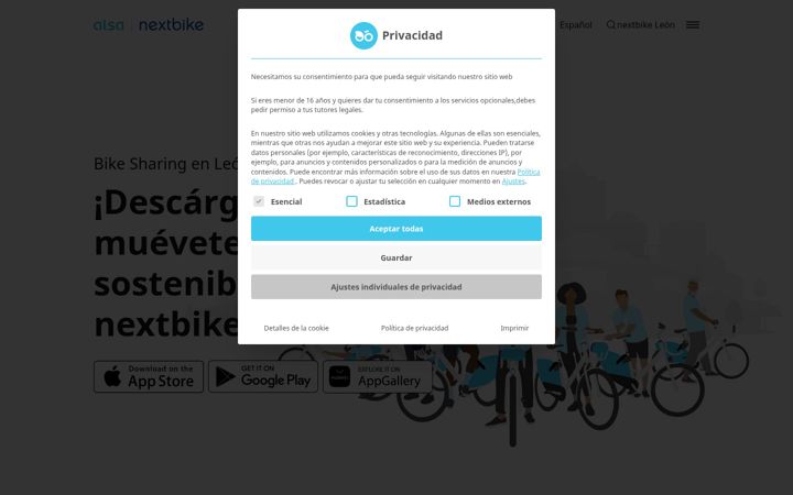 Screenshot of alsa-nextbike.es
