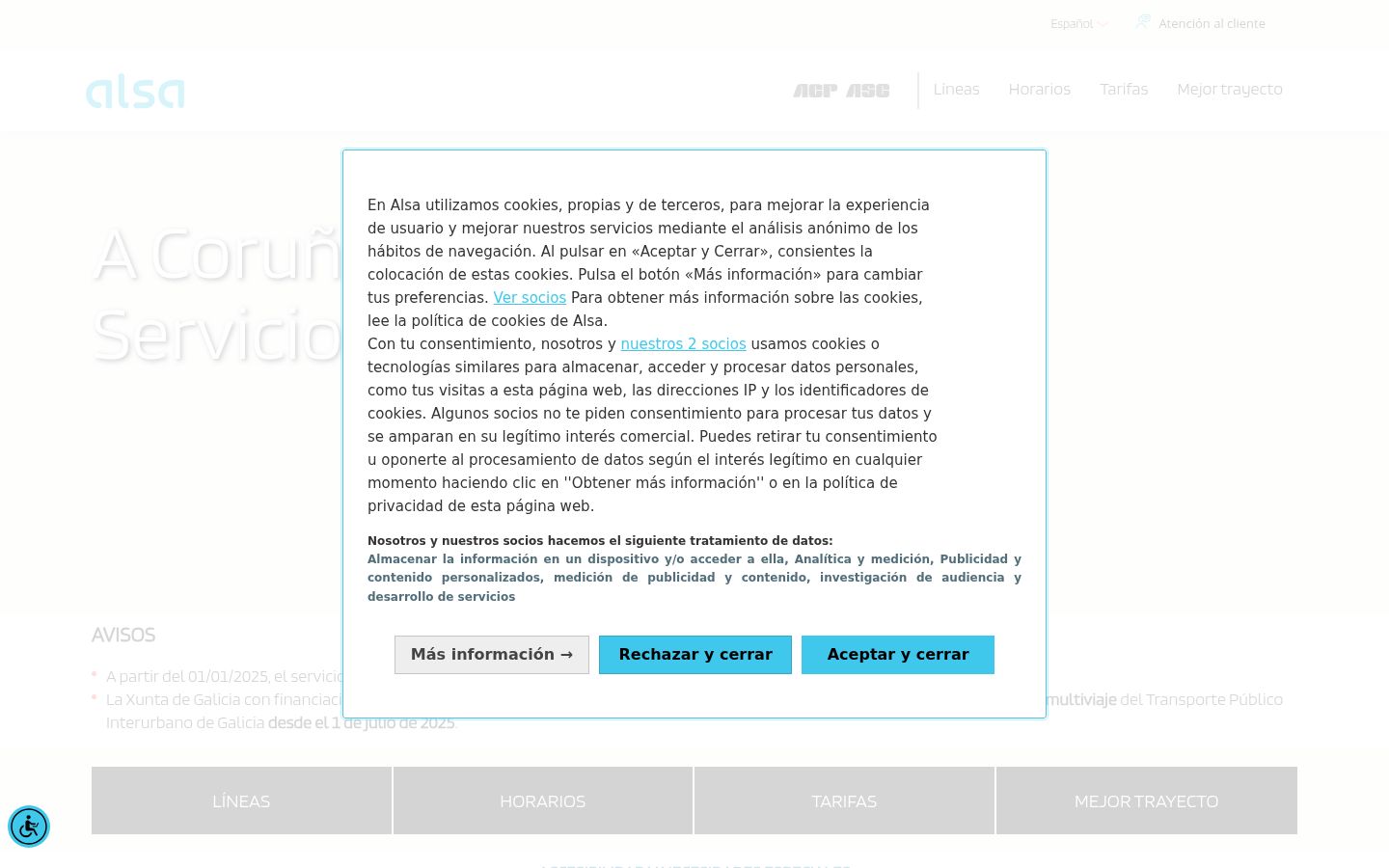 Screenshot tal-banner tal-kunsens muri qabel kwalunkwe interazzjoni