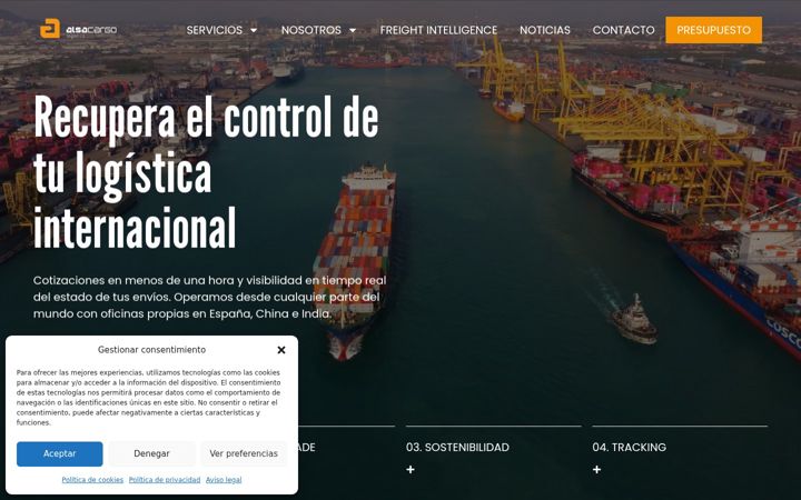 Screenshot of alsacargo.com