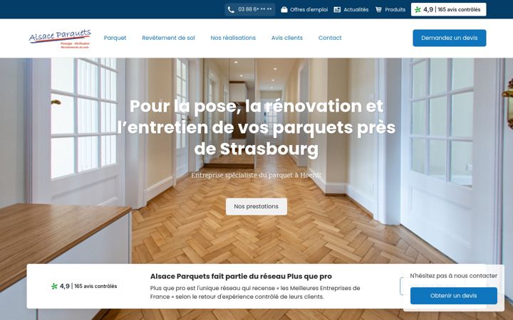 Screenshot of alsace-parquets-avis.com