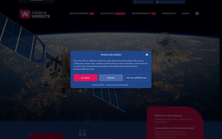 Screenshot of alsace-website.com