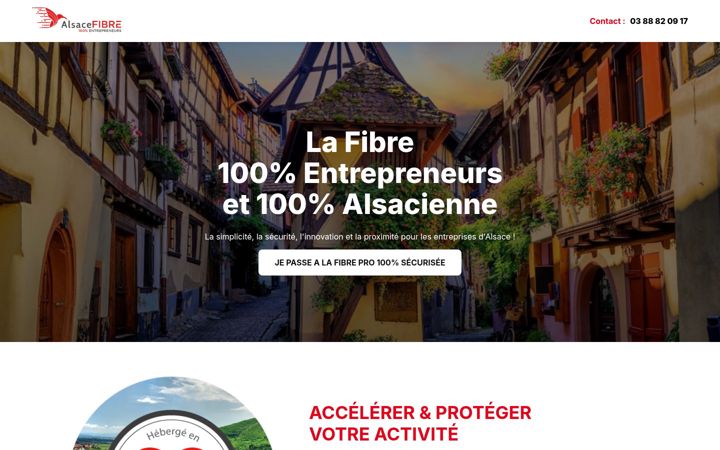 Screenshot of alsacefibre.fr