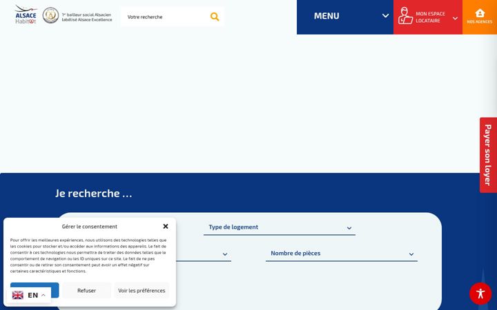 Snímek obrazovky alsacehabitat.fr