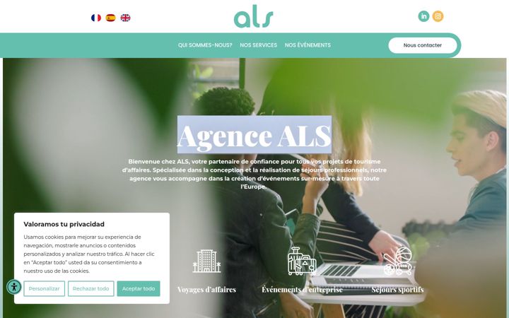 Screenshot of alsagence.com