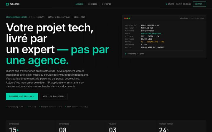 Screenshot of alsahack.com