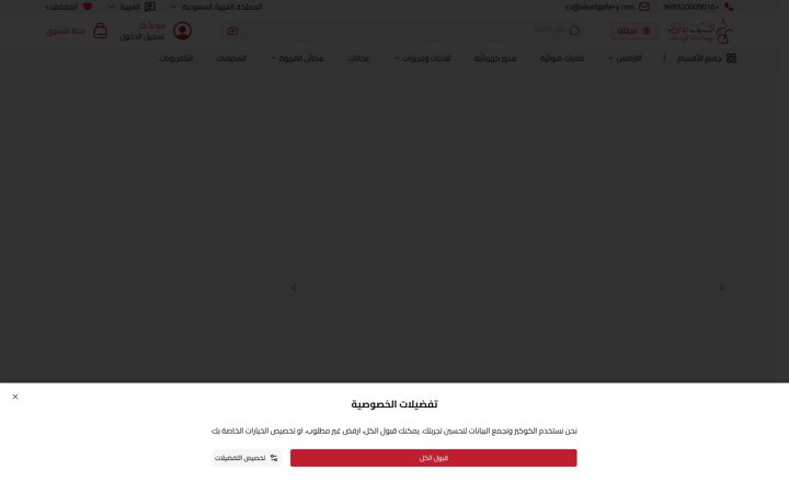 Screenshot ta' alsaifgallery.com
