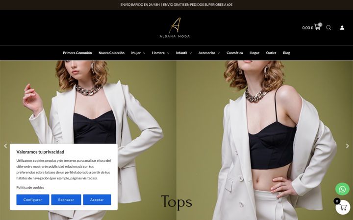Screenshot von alsanamoda.com