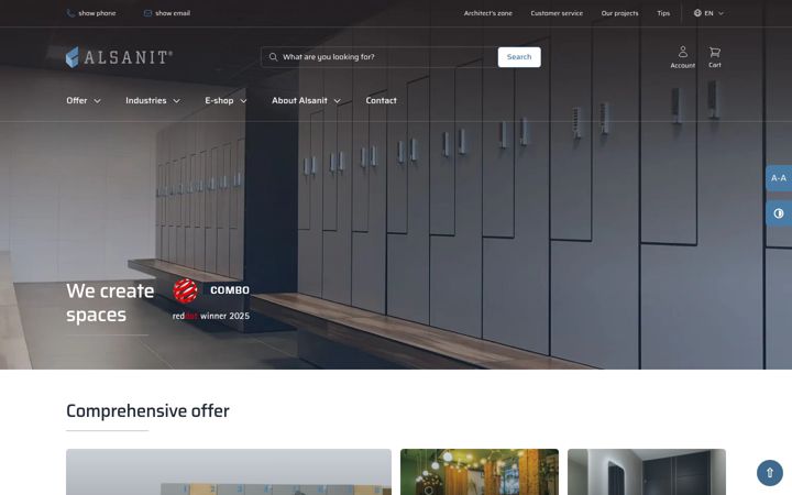 Screenshot of alsanit.co.uk