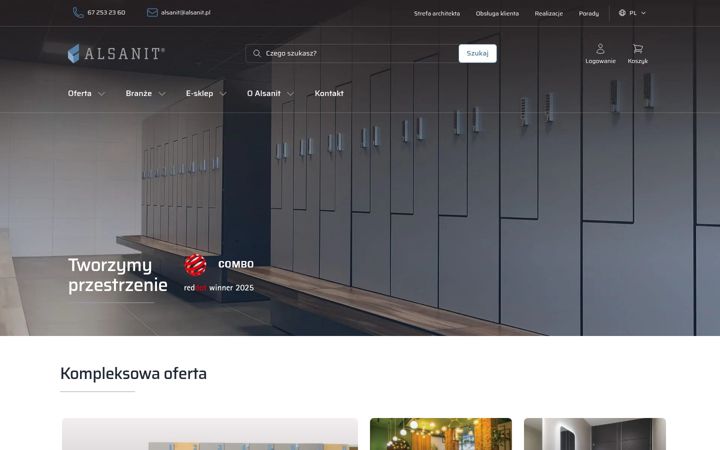 Screenshot von alsanit.pl