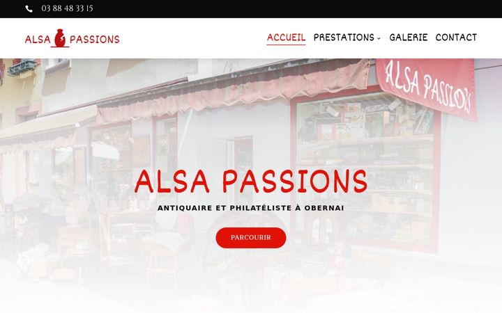 Screenshot of alsapassions.fr